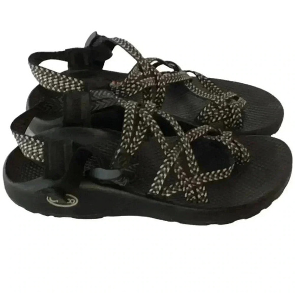 Chaco Cloud ZX/2 Women 7 Classic Woven Sport Sandals Black Boost Hiking Vegan - Picture 3 of 10